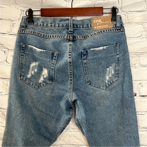 One Teaspoon Recid, Low Waist, Relaxed Hip, Drop Crotch, Tapered Jeans Size 26 - Picture 6 of 9